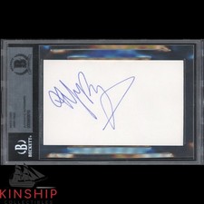Jimmy Page signed Index Card