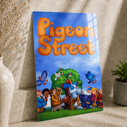 Pigeon street retro metal - retro,