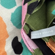 Oliver Bonas Green Multi Scarf