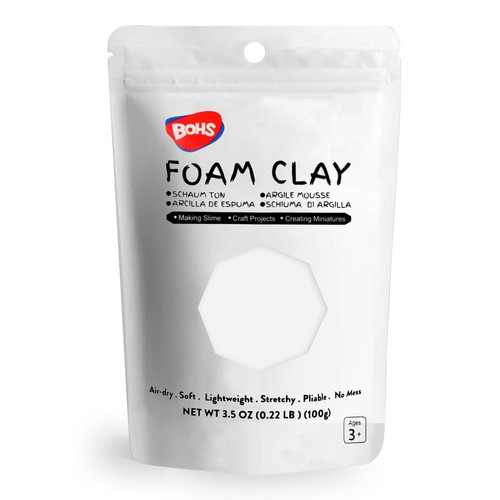 Bohs foam clay - bohs, white,