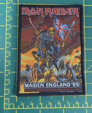 IRON MAIDEN MAIDEN ENGLAND '88 WOVEN SEW ON PACKED PATCH OFFICIALLY LICENSED