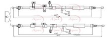 APEC Rear Brake Cable for Ford