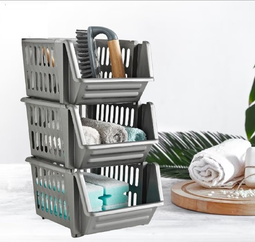 Small stacking storage baskets - storage,