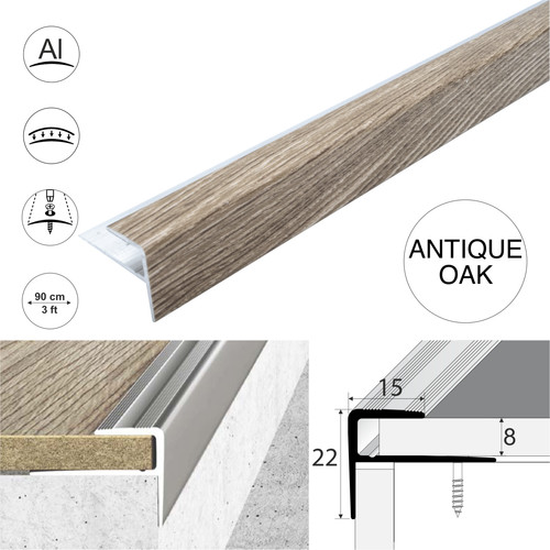 Aluminium stair nosing wood - nosing,