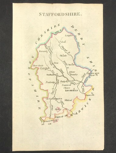 Map staffordshire john - staffordshire,