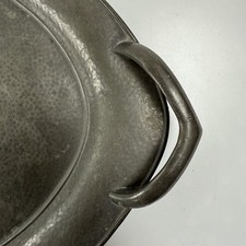 Large Antique Pewter Tray