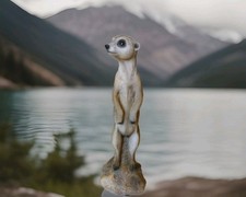 Meerkat Figurine on the Watch - 10.5" tall. Good condition 