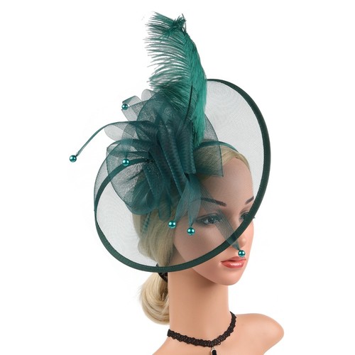 Mesh yarn women fascinator - yarn,