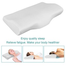 Memory Foam Pillow Contour Neck Back Support Orthopaedic Firm Head Pillows White