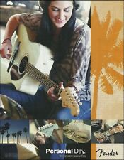 Fender Sonoran Acoustic Guitar ad 2011 Personal Day 8 x 11 advertisement print