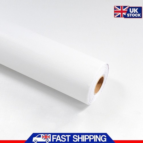 10m matte white wallpaper roll - white,