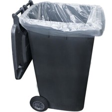 Wheelie Bin Liners 300L Black