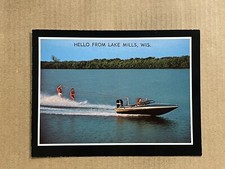 Postcard lake mills - postcard, wi