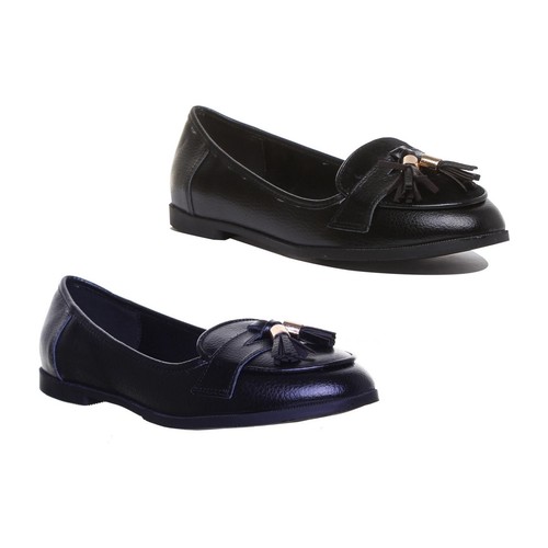 Womens ladies slip leather - ladies,