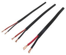 TWIN CORE 2 THINWALL RED/BLACK AUTOMOTIVE CABLE WIRE WIRING LOOM VAN TRUCK CAMPE