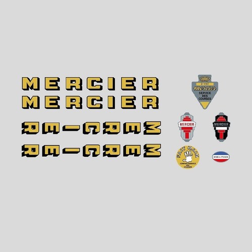 Mercier bicycle frame stickers - frame,