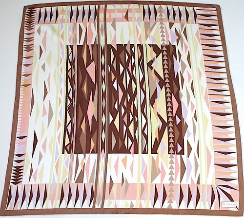 Vacco silk scarf brown - vacco,