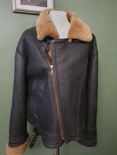 Sheepskin and Leather RAF Flying Jacket Irvin Style vintage