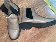 Primark Womens UK Size 5 Slip-On Grey Ankle Boots (VG COND)