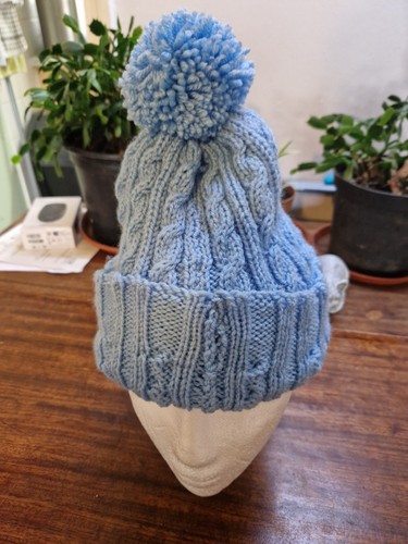 Handknitted bobble hat