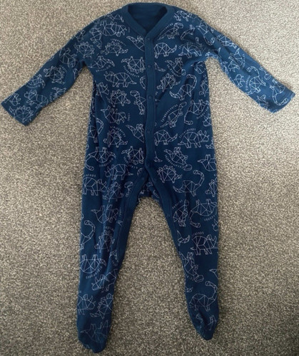 Baby footed dinosaur print - tu,
