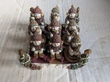 Vintage Avon Christmas Snowman Noughts & Crosses Tic Tac Toe Game Ornament