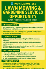 Lawn Mowing & Garden Services Business Opportunity