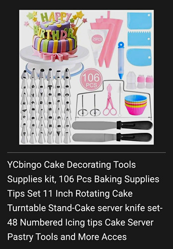 Ycbingo 106pc cake - ycbingo,