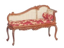 Dolls House Louis XV Fainting Couch Chaise Longue Sofa JBM Miniature Furniture