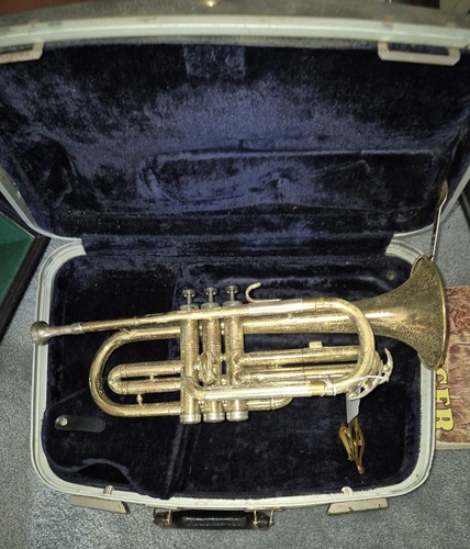 Vintage conn director cornet - conn,