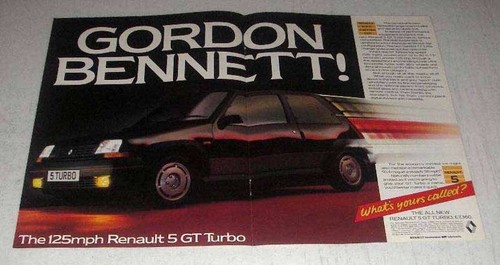 1986 renault turbo - gt,