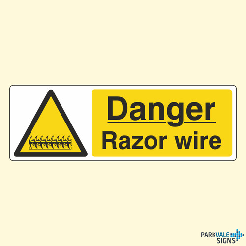 Danger razor wire - danger,
