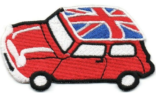 Embroidered mini cooper car - embroidered,
