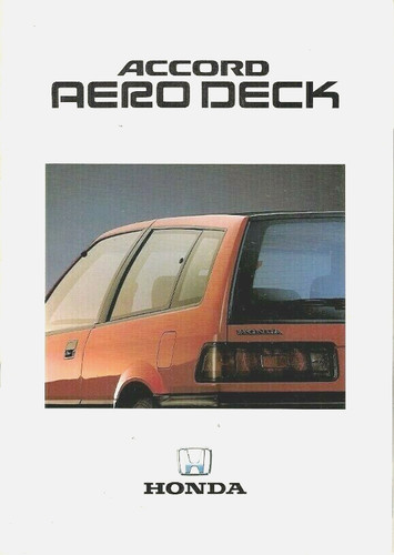 Honda accord aerodeck 1986 - accord, 1986-87