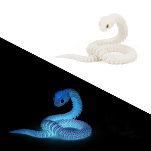 Printed snake decor 30cm - printed,
