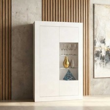 Display Cabinet White Matt &
