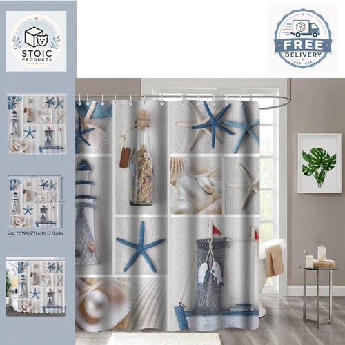 Summer nautical shower curtain - nautical,
