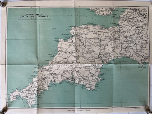 Touring map devon and - touring,