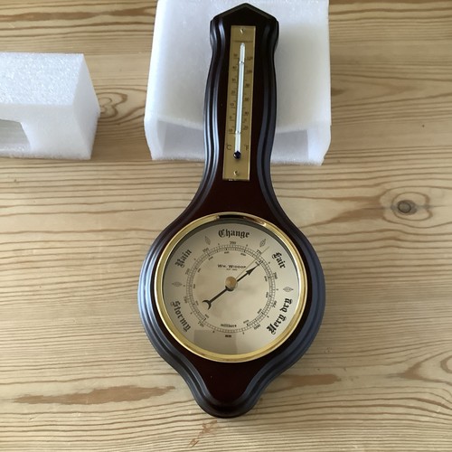 Widdop wooden barometer and - widdop,