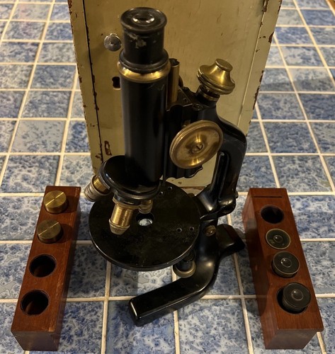 Antique microscope reichert - antique, c.