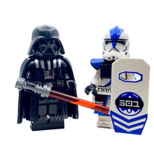 Darth Vader & 501 Trooper Minifigure Duo Star Wars Custom Mini-Figures