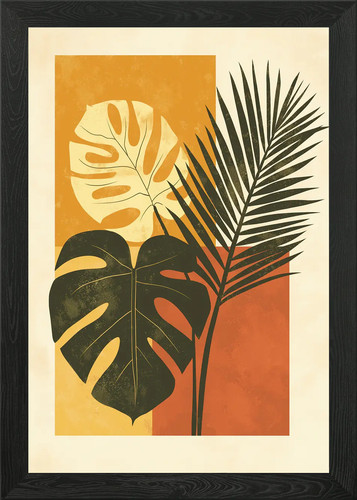 Abstract tropical leaves - tropical,