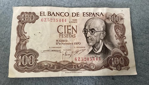 Spanish banknote 100 - spanish,