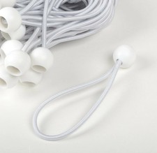 10pcs 6inch Bungee Ball White Loop Elastic Cord Shock Tarp Tent Canopy UK