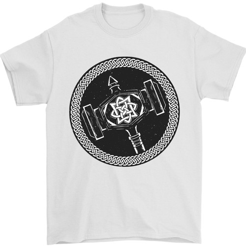 Thor hammer viking circle - a,