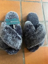 EMU Mayberry Frost Black frosted tip Australian sheepskin size 5 NEW & TAGS RRP 