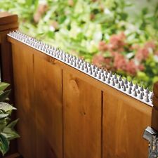 Pre Cut Fence Panel SECURITY SPIKES Intruder Burglar Deterrent  Bird Cat  WHITE