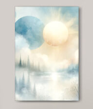 Sun and Moon above Forest