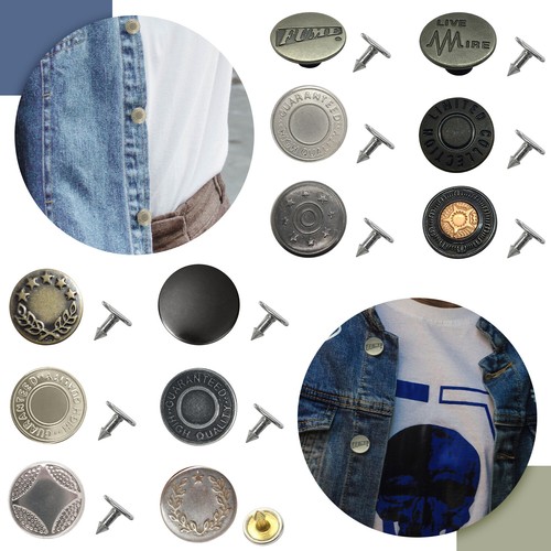 17mm jeans buttons hammer - hammer, on