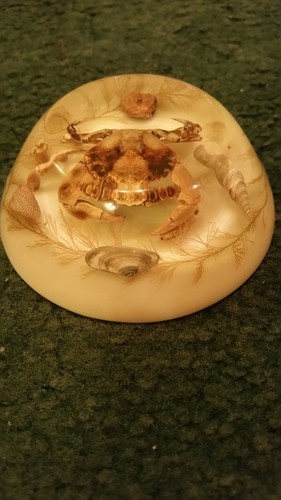 Vintage perspex crab - vintage,